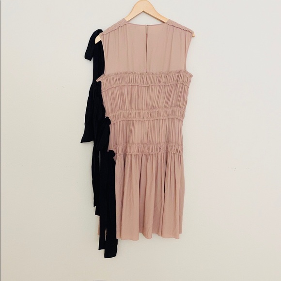 No. 21 Frilled Design Pink and Black Dress SZ 42 - Picture 8 of 11